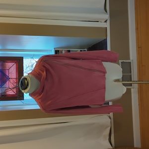 Blank NYC dusty pink faux suede moto jacket, size M